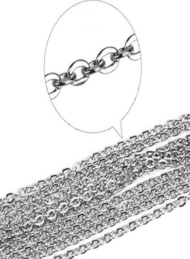 CRAFTS HAVELI Sitara Link Necklace Metal Chain - 5 Meter Silver Jewelry Making Chain for DIY Necklaces, Bracelets, Earrings & Craft Findings - Image 2